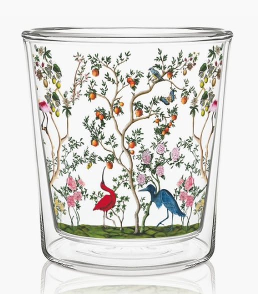 Floral Tea Glass (Various Designs) - $15